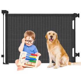 Pet Safety Gate Retractable Door Extra Wide Child Pet Safety Stairs Gate