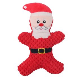 Pet Dog Plush Sound Toy (Option: Santa)