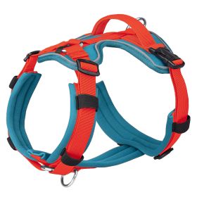 Breathable Reflective Explosion-proof Vest Dog Harness (Option: Blue Orange-S)