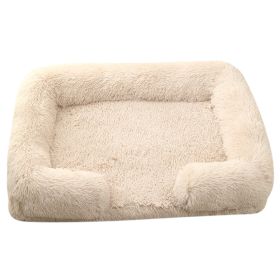 Doghouse Cathouse Plush Round Pet Bed (Option: M27 Light Brown-S Contains Inner Sleeve)