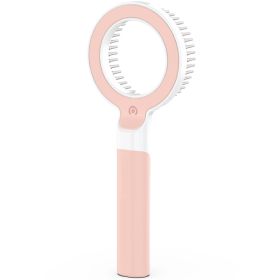 Pet Life 'WAGNIFY' 360 Degree and Multi-Directional Modern Grooming Pet Rake Comb (Color: pink)