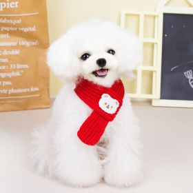 Pet Scarf New Fashion Personality (Option: Red-Large Size 45cmx5cm)