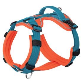 Breathable Reflective Explosion-proof Vest Dog Harness (Option: Orange Blue-M)