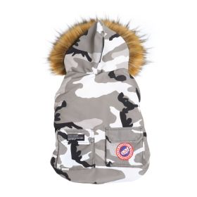 Dog Down Jacket Duck Camouflage (Option: White Camo-XXXL)