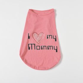 Fashion Personalized Dog Cartoon Vest (Option: Pink-L)