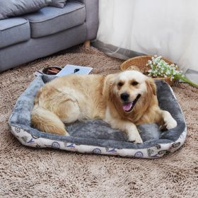 Doghouse Cathouse Supplies Big And Small Dogs Pet Bed Dog Bed (Option: Gray-L)